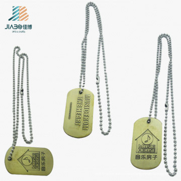 New Products Promotion Zinc Alloy Custom Logo Bronze Pendant Tags